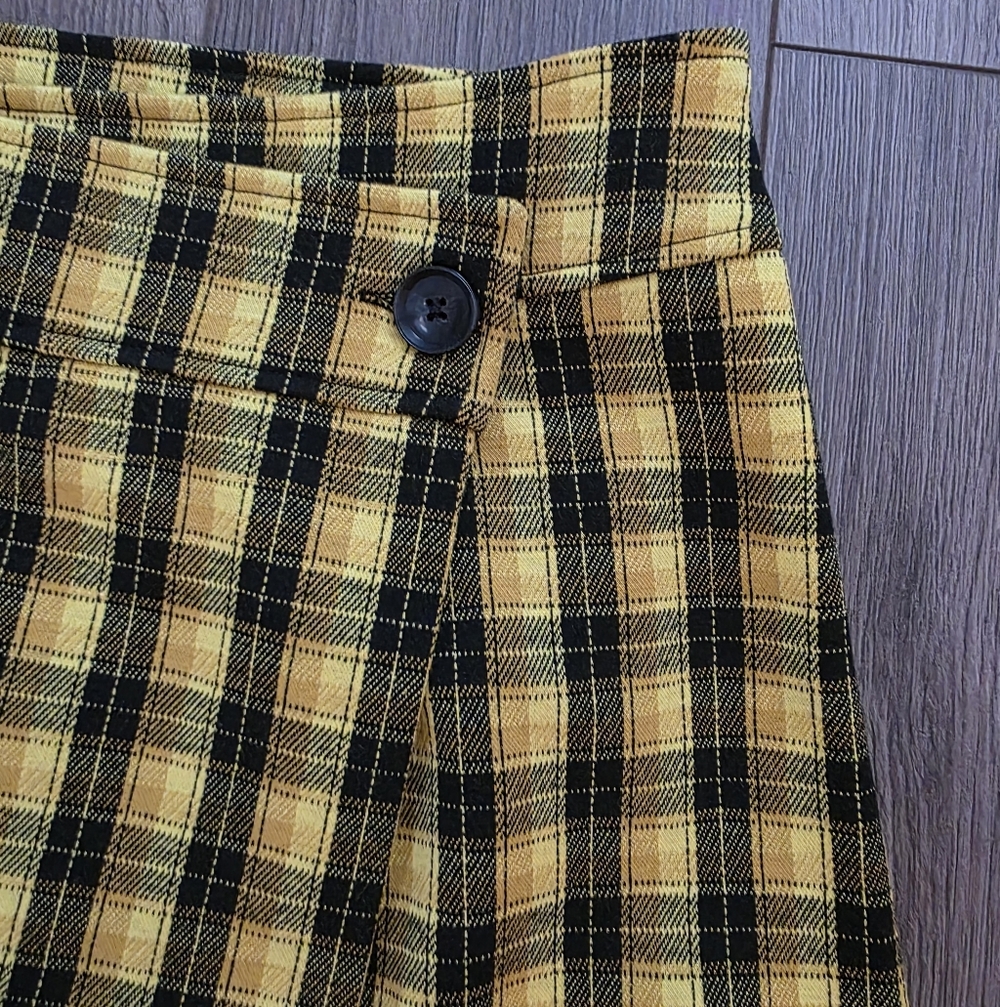 NWT - Joe Fresh - Yellow Plaid Skirt - Size 8 - Picture 3 of 7